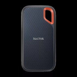 SanDisk Portable Ssd, E61 2TB, USB 3.2 Gen 2, Type C & A Compatible, R 1050MB/s, W 1000MB/s, IP65 , 256-bit Aes Hardware Encp, 5Y SDSSDE61-2T00-G25