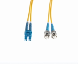 1m Lc-St OS1 / OS2 Singlemode Fibre Optic Cable: Yellow FL.OS2LCST1M