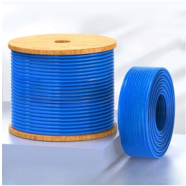 8Ware 350m CAT6A Ethernet 24AWG 30V LAN Stranded Core Cable Roll Bare Copper Twisted Core Pvc Jacket On Reel Box Blue >305m CAT6A-EXT350BLUSH