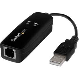 StarTech.com Data/Fax Modem - USB 2.0 Type A - 56 Kbit/s - Desktop - Itu-T V.17, Itu-T V.29, Itu-T V.27, Itu-T V.21 Channel 2 Fax Technology - Itu-T V.90, Itu-T V.92, Itu-T V.34, Itu-T V.32, Itu-T V.22bis, Itu-T V.22, Itu-T V.23, Itu-T V.21 Modulation -