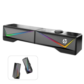 HP Dhe-6005 Wired Rgb Gaming Surround Soundbar Stereo Speaker SPKHPDHS6005
