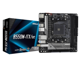 ASRock B550M-ITX/AC MB B550 Mini-ITX: AM4 Socket For 3rd Gen AMD Ryzen Processors
