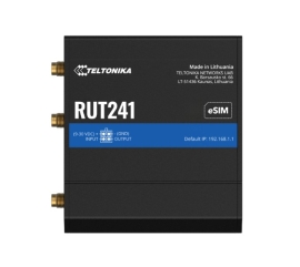 Teltonika RUT241 Industrial Cellular Router, Instant Lte Failover, Compact And Powerful Industrial 4G Lte Router/Firewall, Psu Included RUT241065000