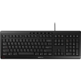 Cherry Stream Keyboard - Full-size - Cable Connectivity - USB Interface - English (Us) - Black - Scissors Keyswitch - Volume Up, Volume Down, Previous Track, Lock Hot Key(s) - Windows JK-8500EU-2