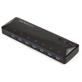 StarTech.com USB Hub - USB - External - Black - 9 Total USB Port(s) - 7 USB 3.0 Port(s) - Pc ST93007U2C