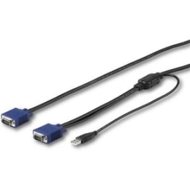 StarTech.com 15 Ft. (4.6 M) USB Kvm Cable For StarTech.com Rackmount Consoles - VGA And USB Kvm Console Cable (RKCONSUV15) - 15 Ft. (4.6 M) USB Kvm Cable Enables Your Switch Kit To Conveniently Operate Your Server - USB And VGA Kvm Cord Specifically Desi