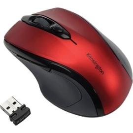 Pro Fit Wireless Mid-Size USB Mouse - Red 72422