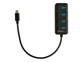 Startech.Com 4 Port USB-C Hub 5GBPS - 4X USB-A 3.0 - On/Off Port Switches 2YR HB30C4AIB