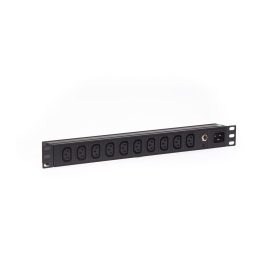 1RU 10 Way C13 10A Outlet Horizontal Pdu Rack Mount Power Rail With C19 Inlet PDU.10WHC13.15A