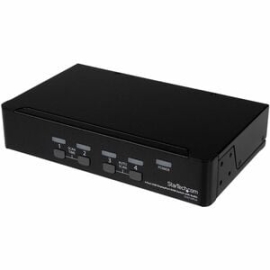 StarTech.com 4 Port USB DisplayPort Kvm Switch With Audio - 4 Computer(s) - 1 Local User(s) - Wqxga - 3840 X 2400 - 8 X USB - 5 X DisplayPort - Rack-mountable, Desktop SV431DPUA