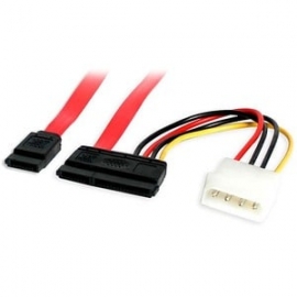StarTech.com 18in Sata Serial Ata Data And Power Combo Cable - Power Your Internal Sata Hard Drive From An LP4 Connector On Your Power Supply SATA18POW