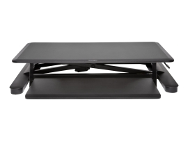 Kensington Height Adjustable Sit Stand Workstation, For Up To 13.6KG - Black 52804