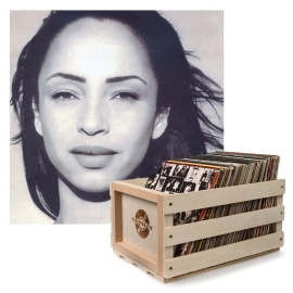 Crosley Record Storage Crate Sade The Best Of Sade Vinyl Album Bundle SM-88875180591-B