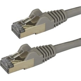 StarTech.com 7.5 M CAT6a Cable - Grey - RJ45 Snagless Connectors - CAT6a Stp Cord - Copper Wire - Ethernet Cable (6ASPAT750CMGR) - Cable For Network Device, Router, Hub, Computer, Patch Panel - First End: 1 X Rj-45 Network - Male - Second End: 1 X Rj-45