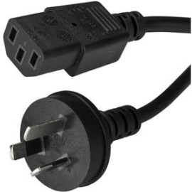 StarTech.com 3m 10 Ft Power Supply Cord - As/Nzs 3112 To C13 - Computer Power Cord - Monitor Power Cord - Computer Monitor Cable - 3m (9.8ft) Laptop Power Cord As/Nzs 3112 Plug To Iec C13 | Ac Power Cord For Most Notebooks Power Brick | Molded Connectors