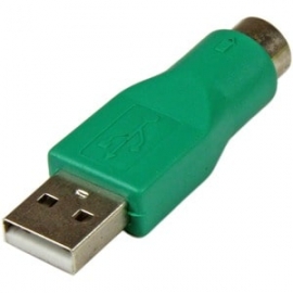StarTech.com Replacement Ps/2 Mouse To USB Adapter - F/M - 1 X 4-pin Type A USB Male - 1 X 6-pin Mini-DIN (Ps/2) Female - Black GC46MF