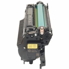 HP 657X High Yield Yellow Original LaserJet Toner Cartridge CF472X