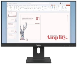 Lenovo ThinkVision E24-40 23.8" Wled Ips Fhd (16:9), Hdmi, DP, Vga, Pivot, H/Adj, Spkr, 3YR 64BAMAR1AU