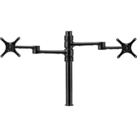 Afs-At-Dc Dual Swing Arms On Post - Monitors Each To 8kg (17.6lb) Or 5.5kg (12lb) Curved - Desk Clamp And Bolt Through Fixing Included - Black AFS-AT-DC-B