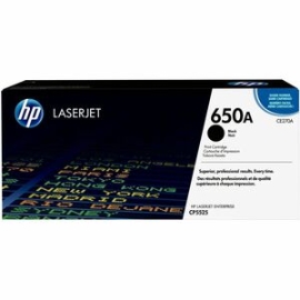 HP 650A Black Original LaserJet Toner Cartridge CE270A