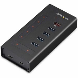 StarTech.com 7 Port USB C Hub - 2x USB-C & 5x USB-A - Mountable Metal USB 3.0 Type-C Hub - 5Gbps USB 3.2 Gen 1 - Self Powered - Bc 1.2 - 7-Port USB-C Hub - USB Type-C Laptop/desktop To 5 USB-A (1x Bc 1.2) And 2 USB-C - SuperSpeed 5Gbps USB 3.1/3.2 Gen 1