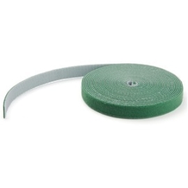 50ft Hook And Loop Roll - Cut-to-Size Reusable Cable Ties - Bulk Industrial Wire Fastener Tape /Adjustable Fabric Wraps Green / Resuable Self Gripping Cable Management Straps (HKLP50GN) HKLP50GN