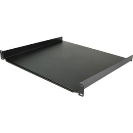 StarTech.com 1U Server Rack Cabinet Shelf - Fixed 16" Deep Cantilever Rackmount Tray For 19" Data/AV/Network Enclosure W/cage Nuts, Screws - Cold Rolled Steel - 20.05 Kg Maximum Weight Capacity CABSHELF116