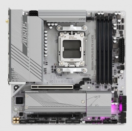 Gigabyte B650M AORUS ELITE AX ICE AMD B650 AM5 ATX Motherboard 4x DDR5~192GB,3x PCIe x16, 3x M.2, 4x SATA 6, 2x USB 3.2, 1x USB-C, 2x USB 2.0 B650M AORUS ELITE AX ICE
