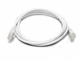 8ware Cat 6a Utp Ethernet Cable Snagless - White 0.5m Pl6a-0.5wh