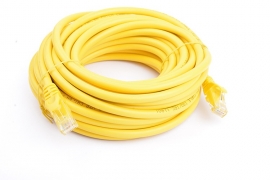 8Ware Cat6A Utp Ethernet Cable 10M Snagless  Yellow Pl6A-10Yel