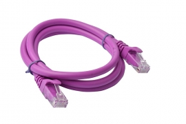 8Ware Cat6A Utp Ethernet Cable 1M Snagless  Purple Pl6A-1Pur