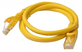 8ware Cat 6a Utp Ethernet Cable Snagless   - 1m (100cm) Yellow Pl6a-1yel