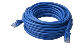 8Ware Cat6A Utp Ethernet Cable 40M Snagless  Blue Pl6A-40Blu