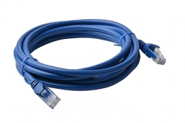 8ware Cat 6a Utp Ethernet Cable Snagless   - 5m Blue Pl6a-5blu