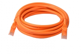 8ware Cat 6a Utp Ethernet Cable Snagless   - 5m Orange Pl6a-5org