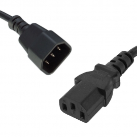 8ware Power Cable Extension Iec-c14 Male - Iec-c13 Female In 1m Rc-3080-010