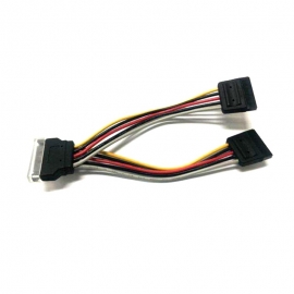 8Ware Sata Power Splitter Cable 15Cm 1 X 15-Pin - 2 X 15-Pin Male To Female Rc-5084