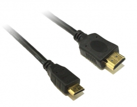 8Ware Mini Hdmi To High Speed Hdmi Cable 3M Male To Male Rc-Mhdmi-3