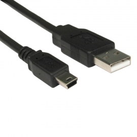 8Ware Usb 2.0 Cable 1M A Male To Mini B Black (10 Cables Per Bag) Uc2-Mini2Oem