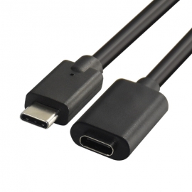 Astrotek USB-C 1m extension cable, Type-C male to Type-C female, support 10Gbps and 3A, used for USB-C laptop and tablet, AT-USBCUSBC-MF