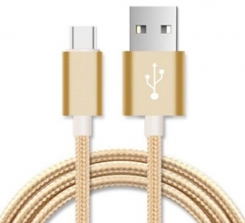 Astrotek 1m Micro Usb Data Sync Charger Cable Cord Gold Color For Samsung Htc Motorola Nokia Kndle