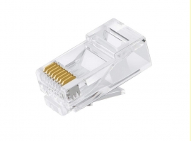 Astrotek Cat6 Utp -Rj45 Connector 8P8C Network Plug 3 Prong Blade 3U" Gold Plating (50Pcs/ Bag) Atp-8P8C-6