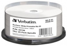 Verbatim Blu-ray Bd-r 25pk 25gb, 6x, Spindle (ls) 43738
