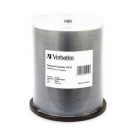 Verbatim Cd-R 700Mb 100Pk White Wide Thermal 52X - 95254 95254