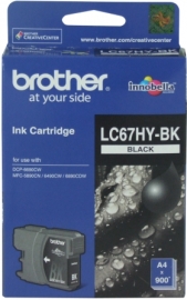 Brother Lc-67bkink Cartridge Hi Yield Mfc-6490c Lc-67hybk