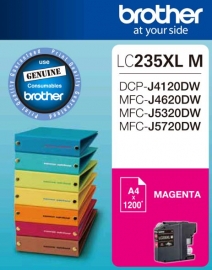 Brother LC-235XL Magenta Ink 1200 Page, J4120/ 4620/ 5720DW LC-235XLM
