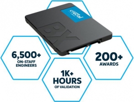Crucial Bx500 1Tb 2.5" Sata3 6Gb/ S Ssd - 3D Nand 540/ 500Mb/ S 7Mm 1.5 Mil Mtbf 3Yr Wty Acronis True Image Solid State Drive Ct1000Bx500Ssd1