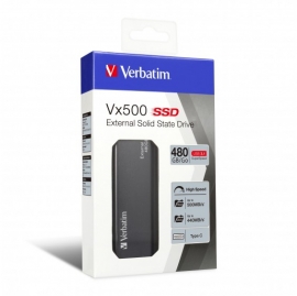 Verbatim Vx500 External Ssd Drive 480Gb Usb3.1 47443