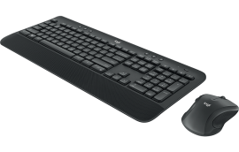 Logitech Mk545 Wireless Desktop Keyboard Mouse Combo 3 Yrs Battery Life Comfortable Palm Rest & Adjustable