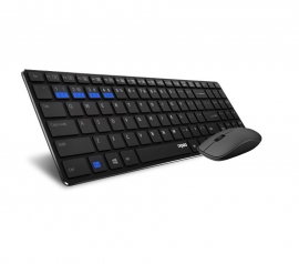 Rapoo 9300M Bluetooth & 2.4G Wireless Multi-Mode Keyboard Mouse Combo Black
